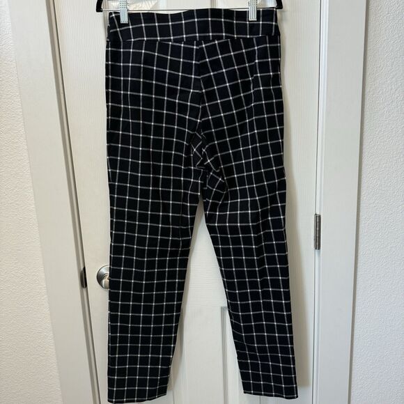Krazy Larry Womens Black White Pull On Ankle Pants Size 10 - Picture 4 of 4